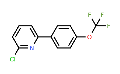 1261781-65-0 | 2-Chloro-6-(4-(trifluoromethoxy)phenyl)pyridine