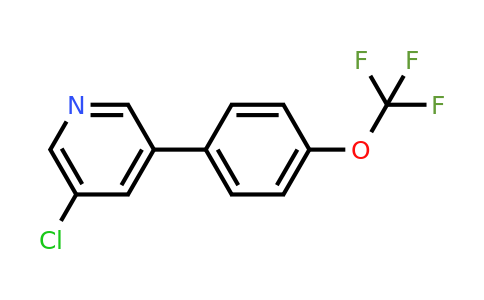 1261781-72-9 | 3-Chloro-5-(4-(trifluoromethoxy)phenyl)pyridine