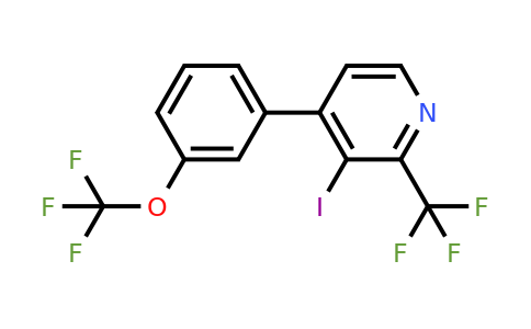 1261781-78-5 | 3-Iodo-4-(3-(trifluoromethoxy)phenyl)-2-(trifluoromethyl)pyridine