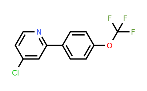 1261781-80-9 | 4-Chloro-2-(4-(trifluoromethoxy)phenyl)pyridine