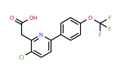 1261781-97-8 | 3-Chloro-6-(4-(trifluoromethoxy)phenyl)pyridine-2-acetic acid