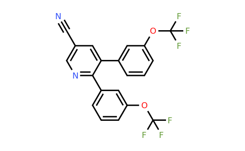 1261782-00-6 | 5,6-Bis(3-(trifluoromethoxy)phenyl)nicotinonitrile