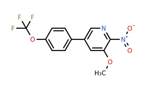 1261782-16-4 | 3-Methoxy-2-nitro-5-(4-(trifluoromethoxy)phenyl)pyridine