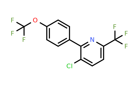 1261782-47-1 | 3-Chloro-2-(4-(trifluoromethoxy)phenyl)-6-(trifluoromethyl)pyridine
