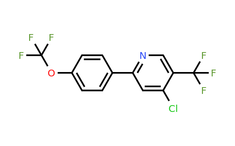 1261782-55-1 | 4-Chloro-2-(4-(trifluoromethoxy)phenyl)-5-(trifluoromethyl)pyridine