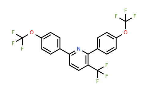 1261782-78-8 | 2,6-Bis(4-(trifluoromethoxy)phenyl)-3-(trifluoromethyl)pyridine