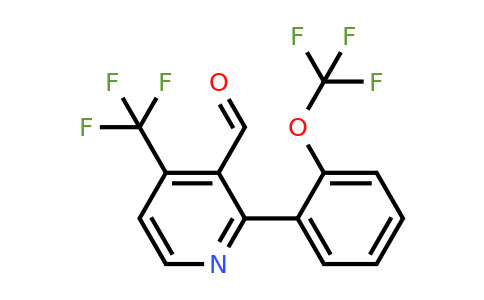 1261783-16-7 | 2-(2-(Trifluoromethoxy)phenyl)-4-(trifluoromethyl)nicotinaldehyde