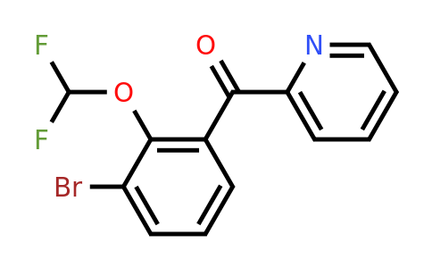 1261783-58-7 | 2-(3-Bromo-2-(difluoromethoxy)benzoyl)pyridine