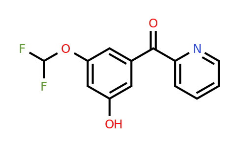 1261787-33-0 | 2-(3-(Difluoromethoxy)-5-hydroxybenzoyl)pyridine