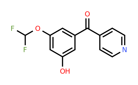1261787-51-2 | 4-(3-(Difluoromethoxy)-5-hydroxybenzoyl)pyridine