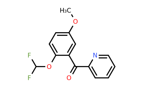 1261787-60-3 | 2-(2-(Difluoromethoxy)-5-methoxybenzoyl)pyridine