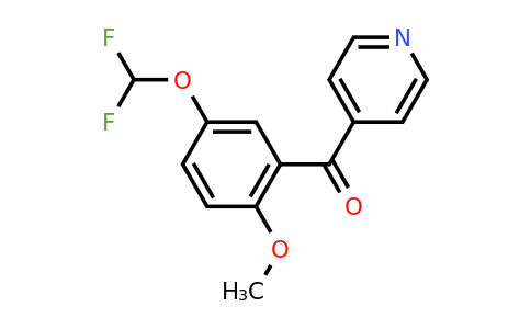 1261787-73-8 | 4-(5-(Difluoromethoxy)-2-methoxybenzoyl)pyridine