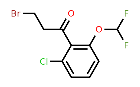 1261790-47-9 | 3-Bromo-2'-chloro-6'-(difluoromethoxy)propiophenone