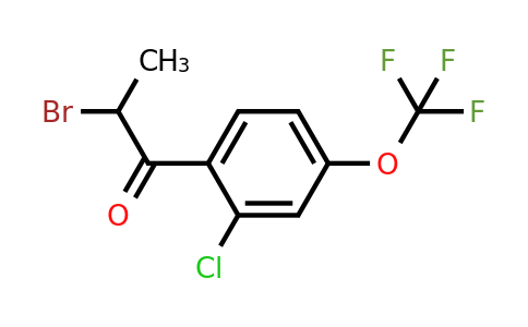 1261790-75-3 | 2-Bromo-2'-chloro-4'-(trifluoromethoxy)propiophenone