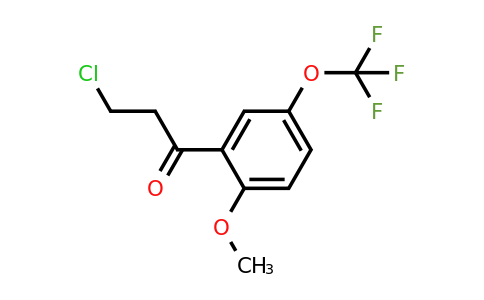 1261790-91-3 | 3-Chloro-2'-methoxy-5'-(trifluoromethoxy)propiophenone
