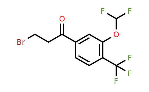1261791-22-3 | 3-Bromo-3'-(difluoromethoxy)-4'-(trifluoromethyl)propiophenone