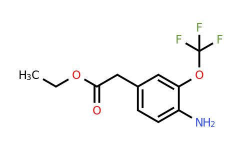 1261791-40-5 | Ethyl 4-amino-3-(trifluoromethoxy)phenylacetate