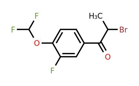 1261792-03-3 | 2-Bromo-3'-fluoro-4'-(difluoromethoxy)propiophenone