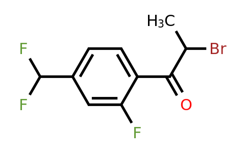 2-Bromo-2'-fluoro-4'-(difluoromethyl)propiophenone