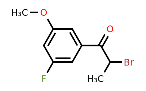 1261792-42-0 | 2-Bromo-3'-fluoro-5'-methoxypropiophenone