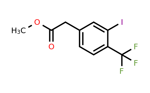 1261792-80-6 | Methyl 3-iodo-4-(trifluoromethyl)phenylacetate