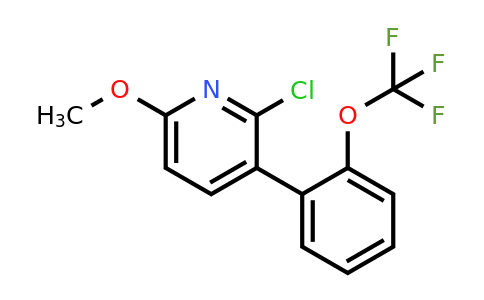 1261793-86-5 | 2-Chloro-6-methoxy-3-(2-(trifluoromethoxy)phenyl)pyridine
