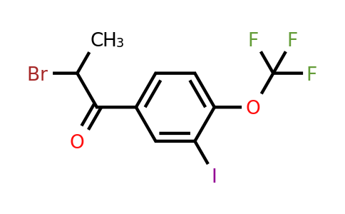 1261793-89-8 | 2-Bromo-3'-iodo-4'-(trifluoromethoxy)propiophenone
