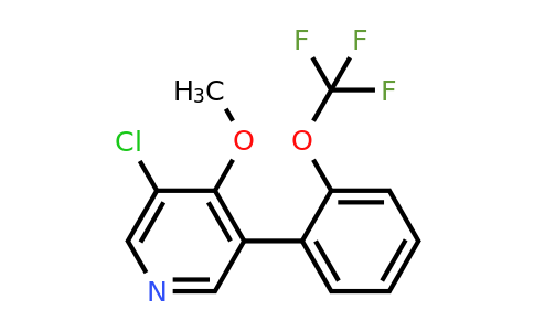 1261793-91-2 | 3-Chloro-4-methoxy-5-(2-(trifluoromethoxy)phenyl)pyridine