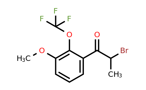 1261794-27-7 | 2-Bromo-3'-methoxy-2'-(trifluoromethoxy)propiophenone