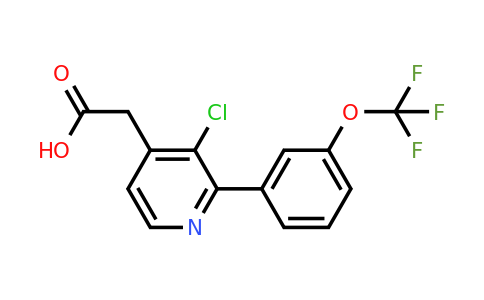 1261794-32-4 | 3-Chloro-2-(3-(trifluoromethoxy)phenyl)pyridine-4-acetic acid