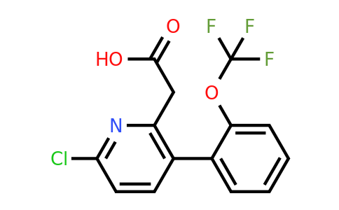 1261794-49-3 | 6-Chloro-3-(2-(trifluoromethoxy)phenyl)pyridine-2-acetic acid