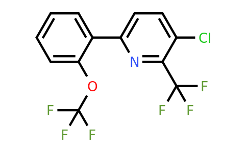 1261795-17-8 | 3-Chloro-6-(2-(trifluoromethoxy)phenyl)-2-(trifluoromethyl)pyridine