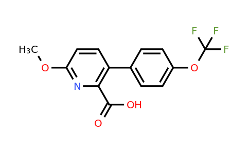 1261797-40-3 | 6-Methoxy-3-(4-(trifluoromethoxy)phenyl)picolinic acid
