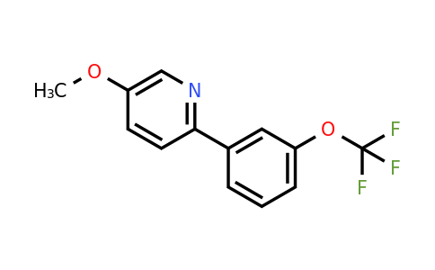 1261797-46-9 | 5-Methoxy-2-(3-(trifluoromethoxy)phenyl)pyridine