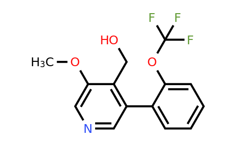 1261797-65-2 | 3-Methoxy-5-(2-(trifluoromethoxy)phenyl)pyridine-4-methanol