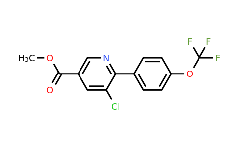 1261797-95-8 | Methyl 5-chloro-6-(4-(trifluoromethoxy)phenyl)nicotinate