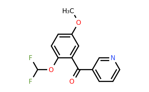 1261799-29-4 | 3-(2-(Difluoromethoxy)-5-methoxybenzoyl)pyridine