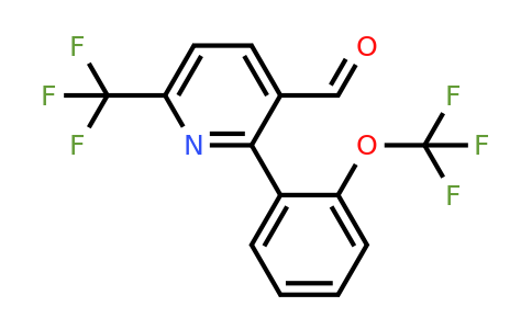 1261799-32-9 | 2-(2-(Trifluoromethoxy)phenyl)-6-(trifluoromethyl)nicotinaldehyde