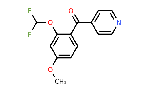 1261799-33-0 | 4-(2-(Difluoromethoxy)-4-methoxybenzoyl)pyridine