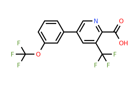 1261799-45-4 | 5-(3-(Trifluoromethoxy)phenyl)-3-(trifluoromethyl)picolinic acid