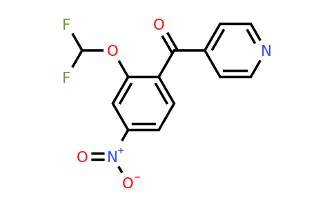 1261799-53-4 | 4-(2-(Difluoromethoxy)-4-nitrobenzoyl)pyridine