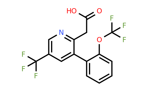 1261799-65-8 | 3-(2-(Trifluoromethoxy)phenyl)-5-(trifluoromethyl)pyridine-2-acetic acid