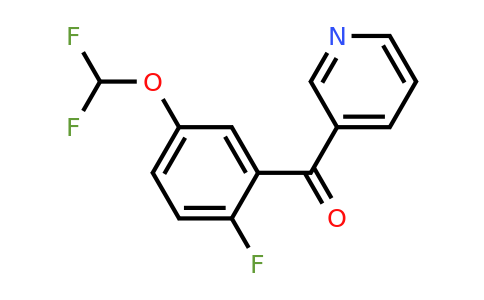 1261800-24-1 | 3-(2-Fluoro-5-(difluoromethoxy)benzoyl)pyridine