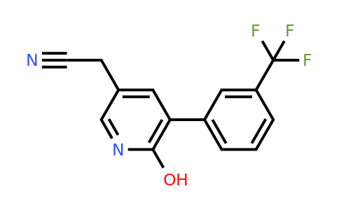 1261800-76-3 | 2-Hydroxy-3-(3-(trifluoromethyl)phenyl)pyridine-5-acetonitrile