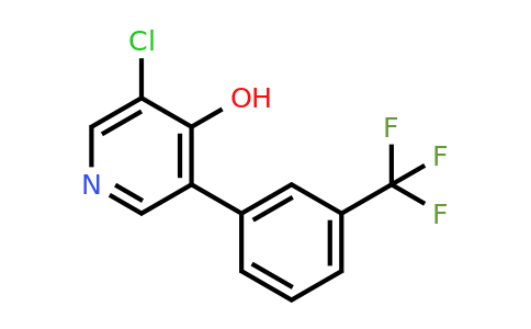 1261801-15-3 | 3-Chloro-4-hydroxy-5-(3-(trifluoromethyl)phenyl)pyridine