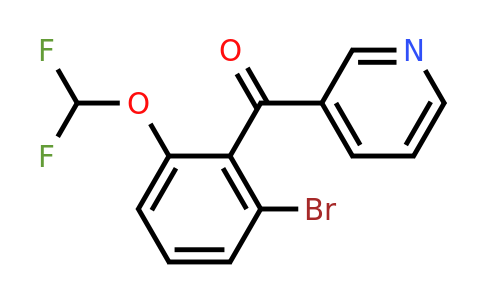 1261801-35-7 | 3-(2-Bromo-6-(difluoromethoxy)benzoyl)pyridine