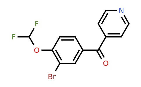 1261801-40-4 | 4-(3-Bromo-4-(difluoromethoxy)benzoyl)pyridine