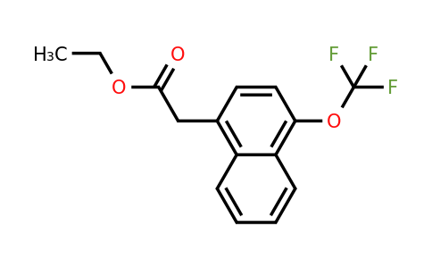 1261801-71-1 | Ethyl 1-(trifluoromethoxy)naphthalene-4-acetate
