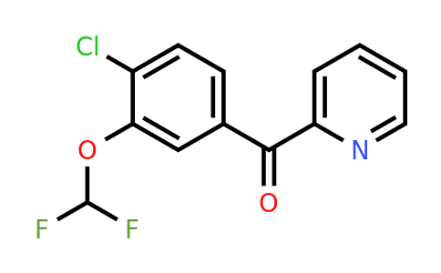1261802-46-3 | 2-(4-Chloro-3-(difluoromethoxy)benzoyl)pyridine