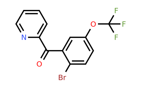 1261805-74-6 | 2-(2-Bromo-5-(trifluoromethoxy)benzoyl)pyridine